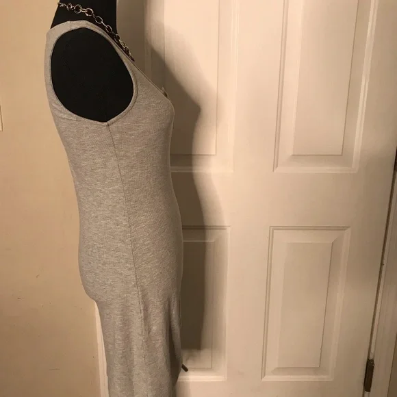 Grey Willow and Root Scrunched Ribbed T-Shirt Dress NWT - Picture 8 of 11